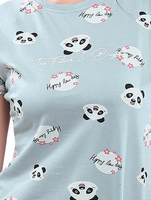 graphic printed nightwear pajama set - 17847814 - Standard Image - 5