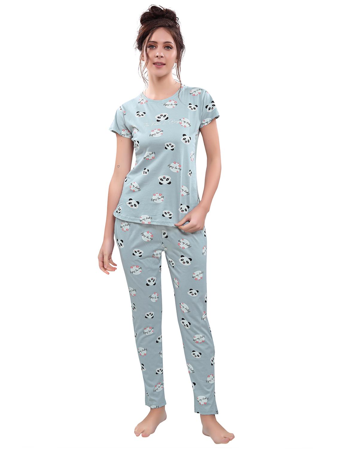 graphic printed nightwear pajama set - 17847814 - Zoom Image - 1