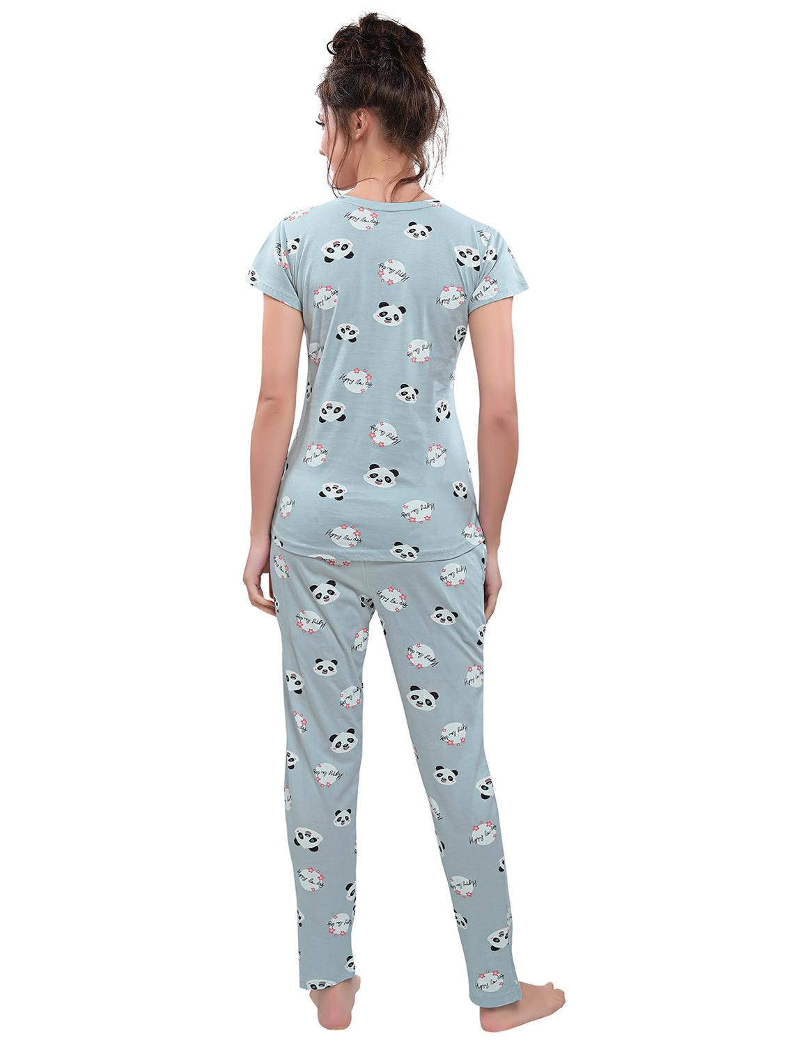 graphic printed nightwear pajama set - 17847814 - Zoom Image - 3