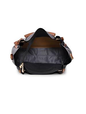 black leatherette (pu) combo handbag - 17850119 - Standard Image - 4