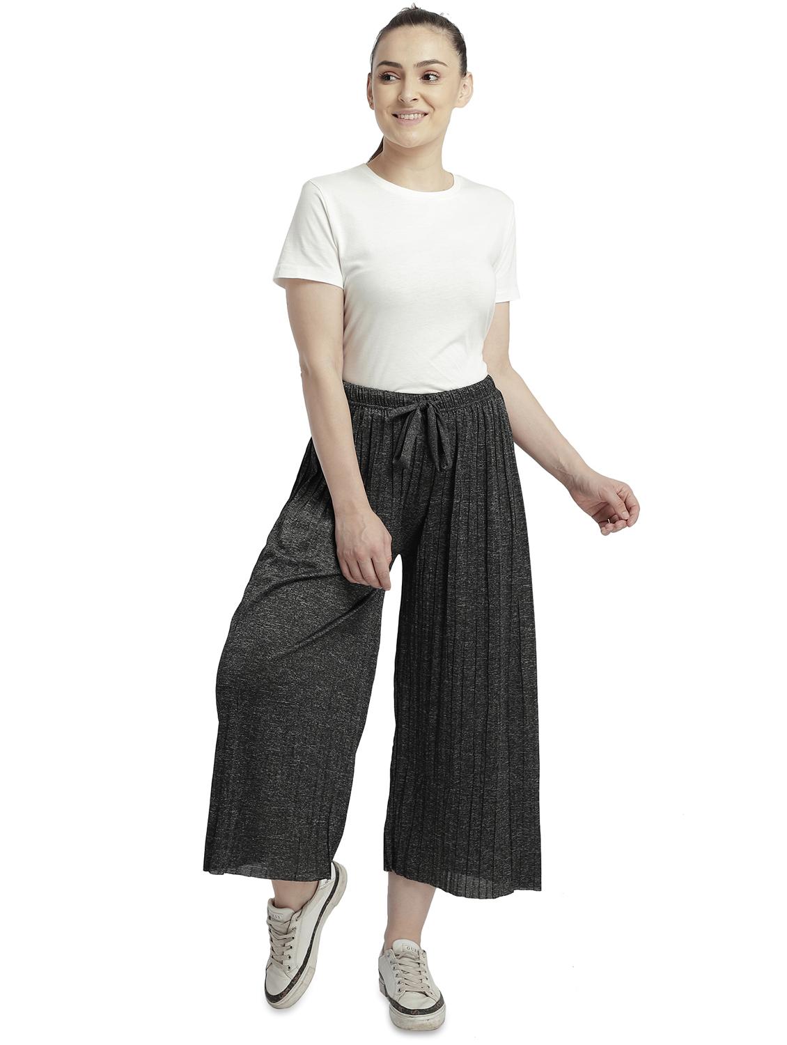 mid rise solid palazzo - 17850496 - Zoom Image - 4