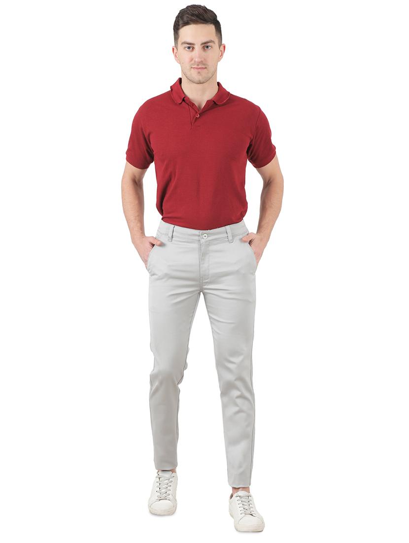 grey solid chinos - 17850736 - Zoom Image - 4