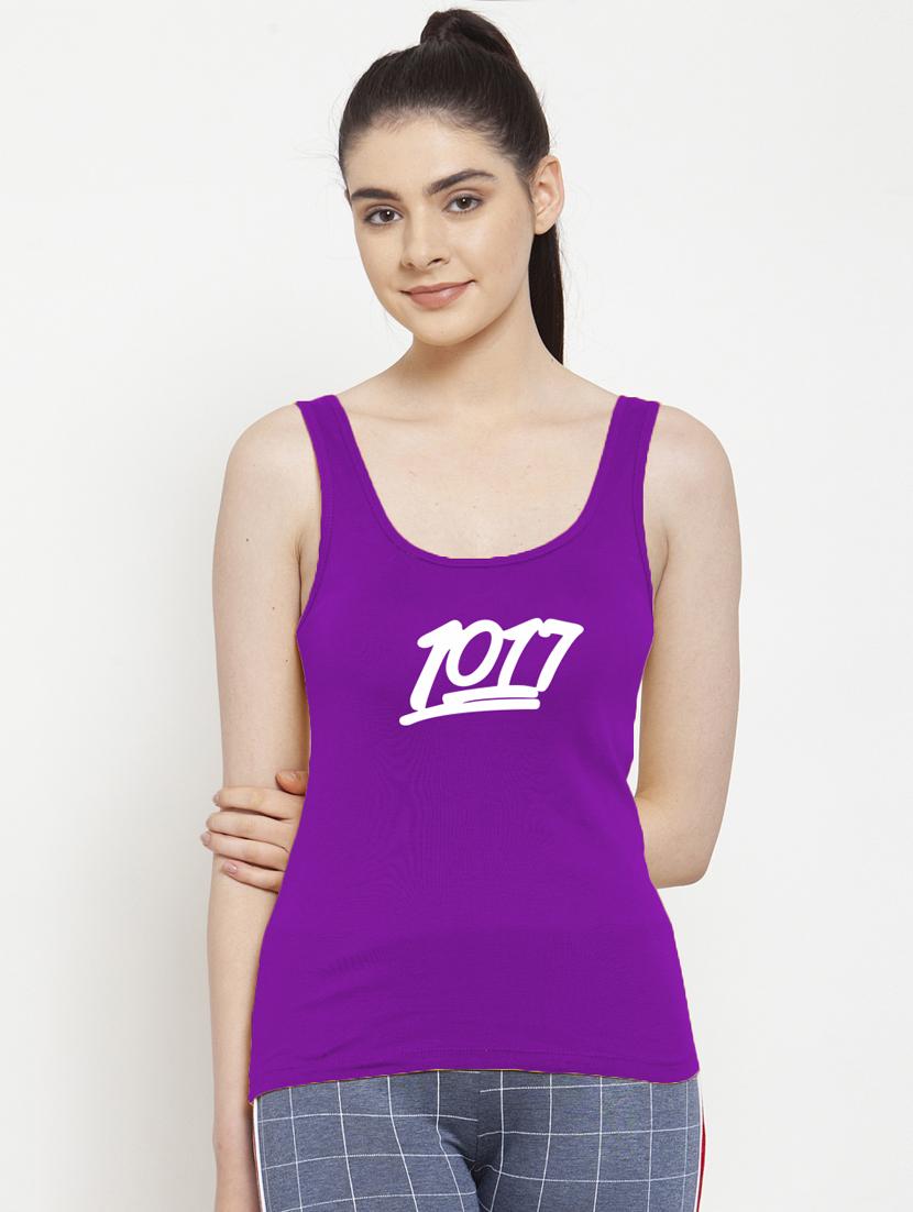 scoop neck graphic tank top - 17852705 - Zoom Image - 1