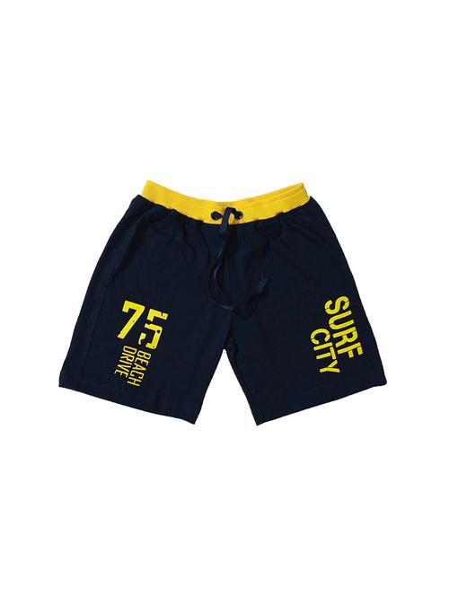 blue printed shorts - 17853329 - Standard Image - 1