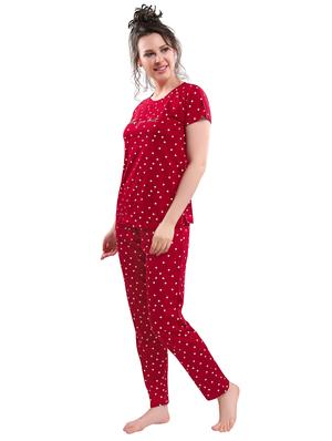 red nightwear pajama set - 17854381 - Standard Image - 2