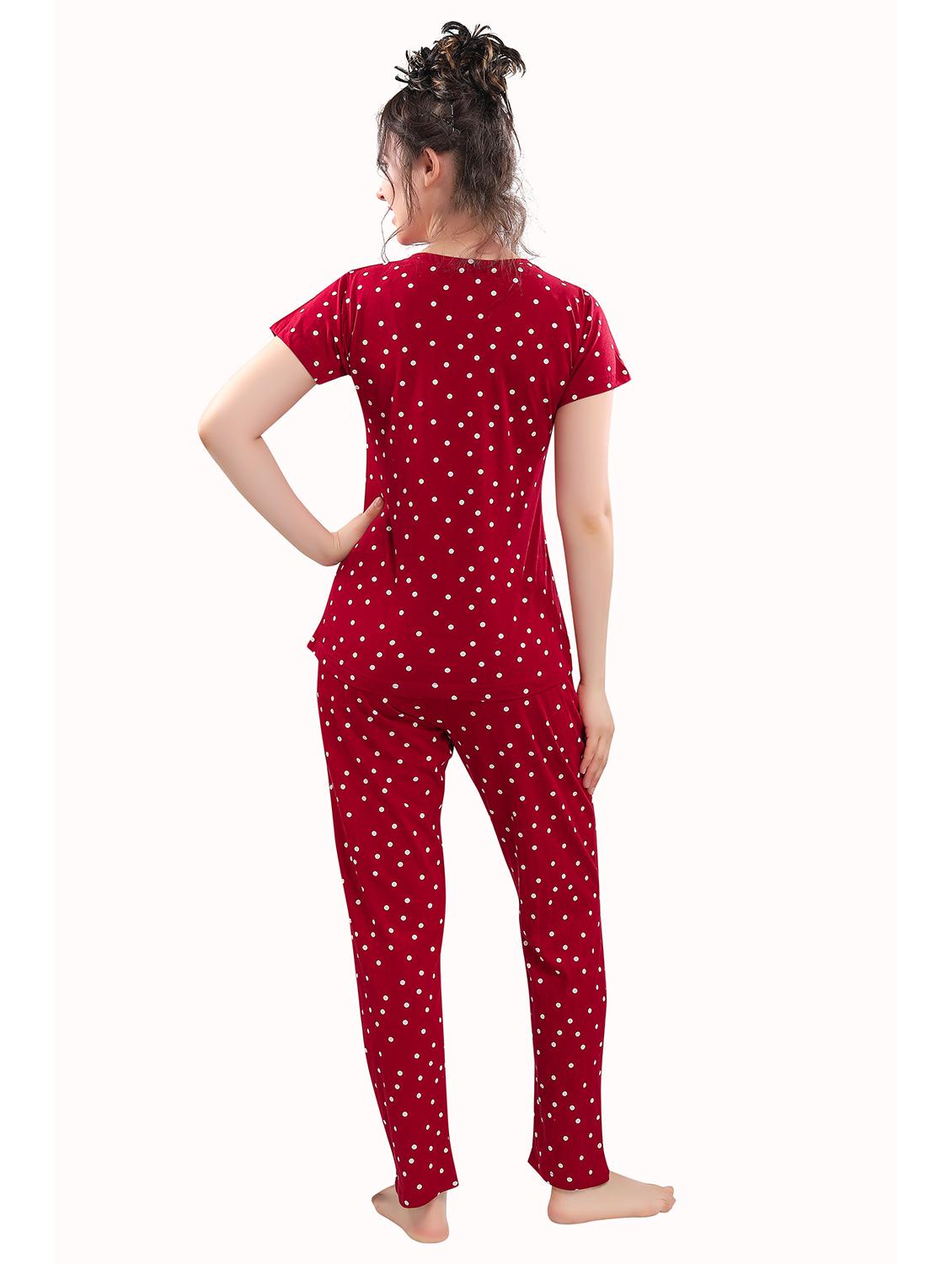 red nightwear pajama set - 17854381 - Zoom Image - 3