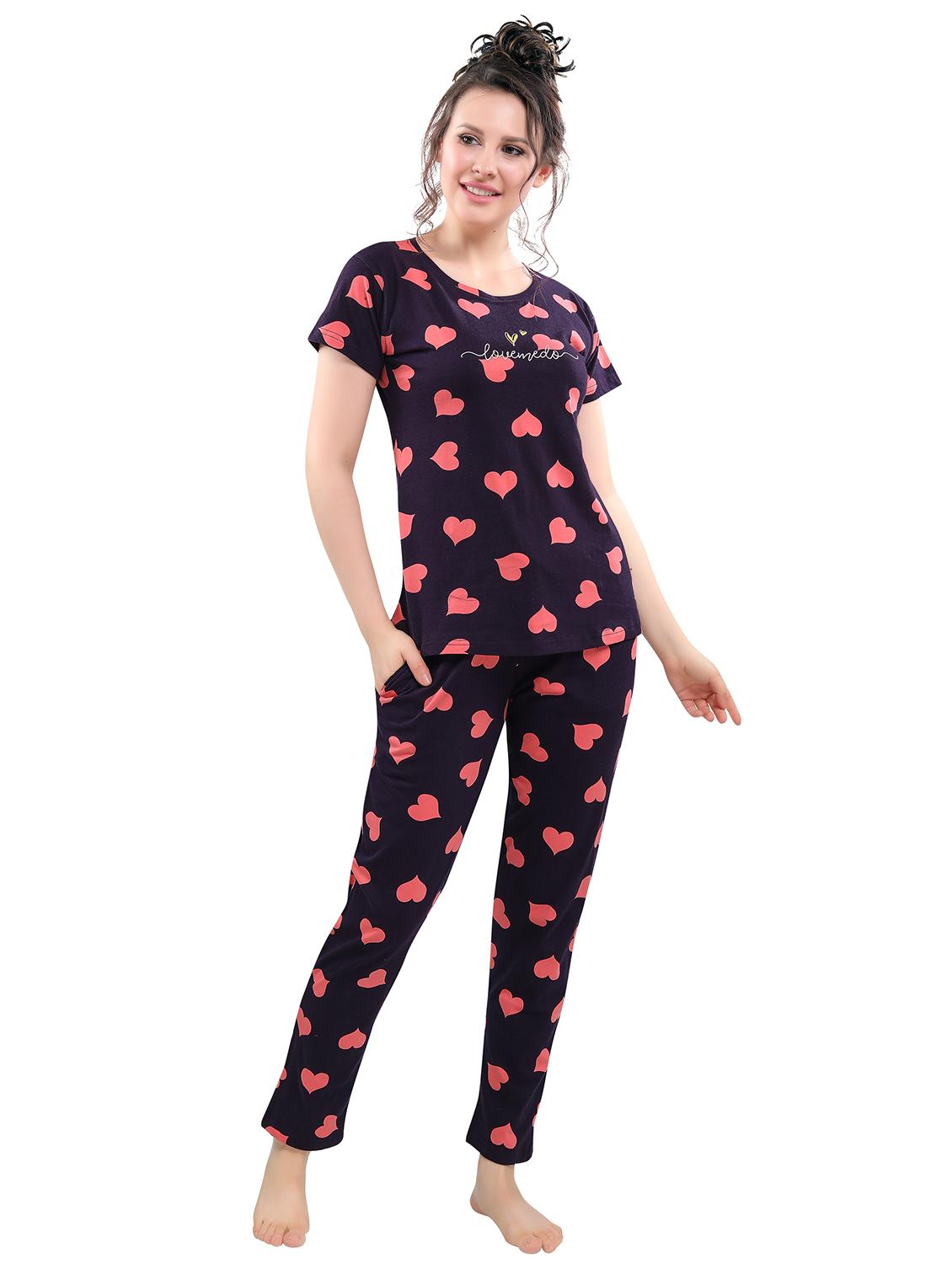 pink nightwear pajama set - 17854383 - Zoom Image - 1