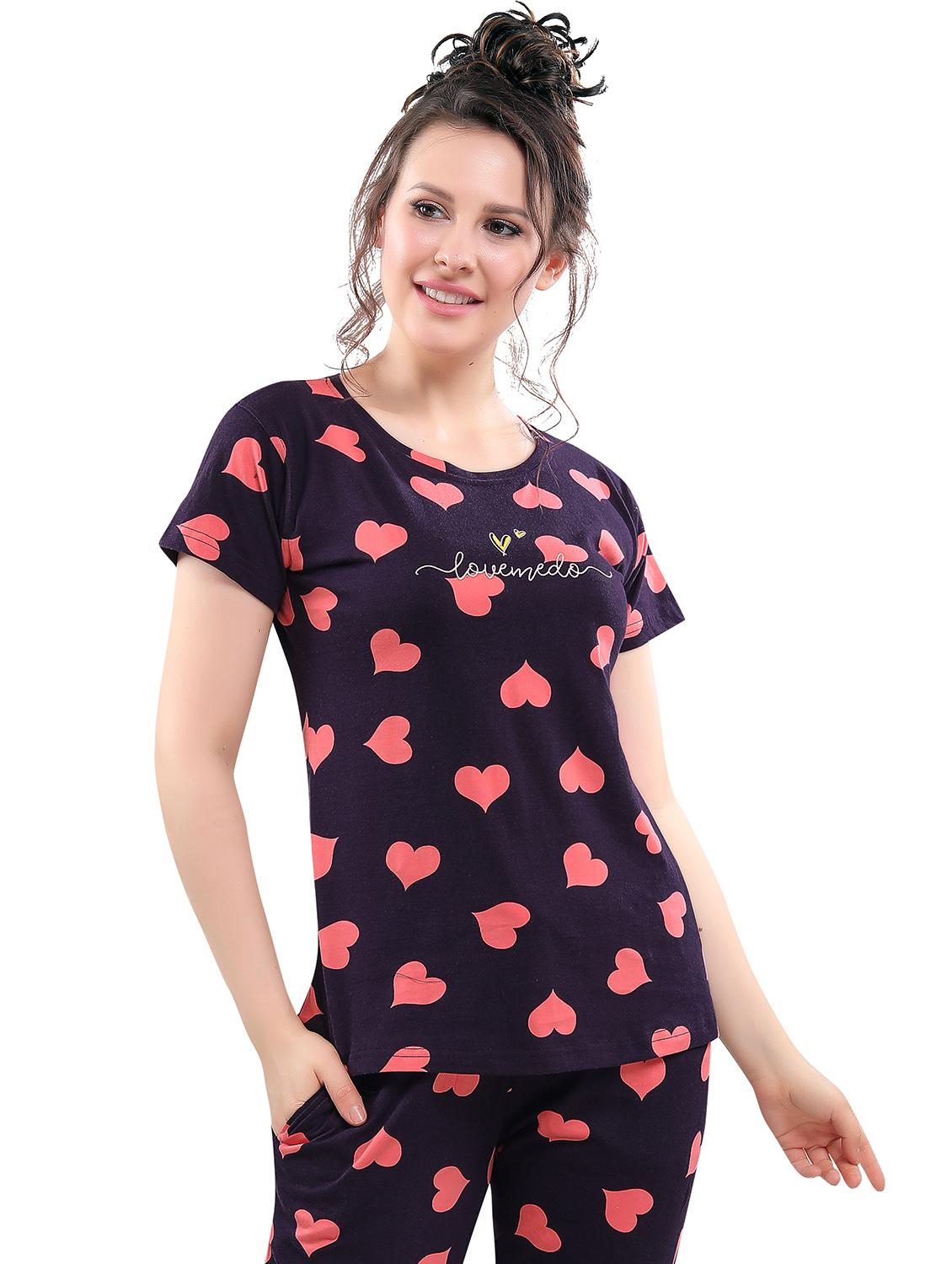 pink nightwear pajama set - 17854383 - Zoom Image - 4