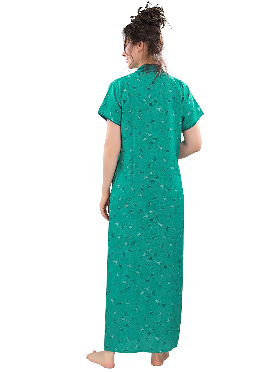 v-neck printed nighty - 17854392 - Zoom Image - 3