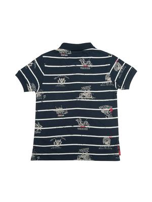 navy blue striped t-shirt - 17854447 - Standard Image - 2
