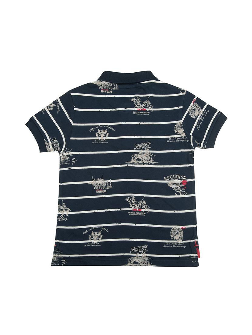 navy blue striped t-shirt - 17854447 - Zoom Image - 2