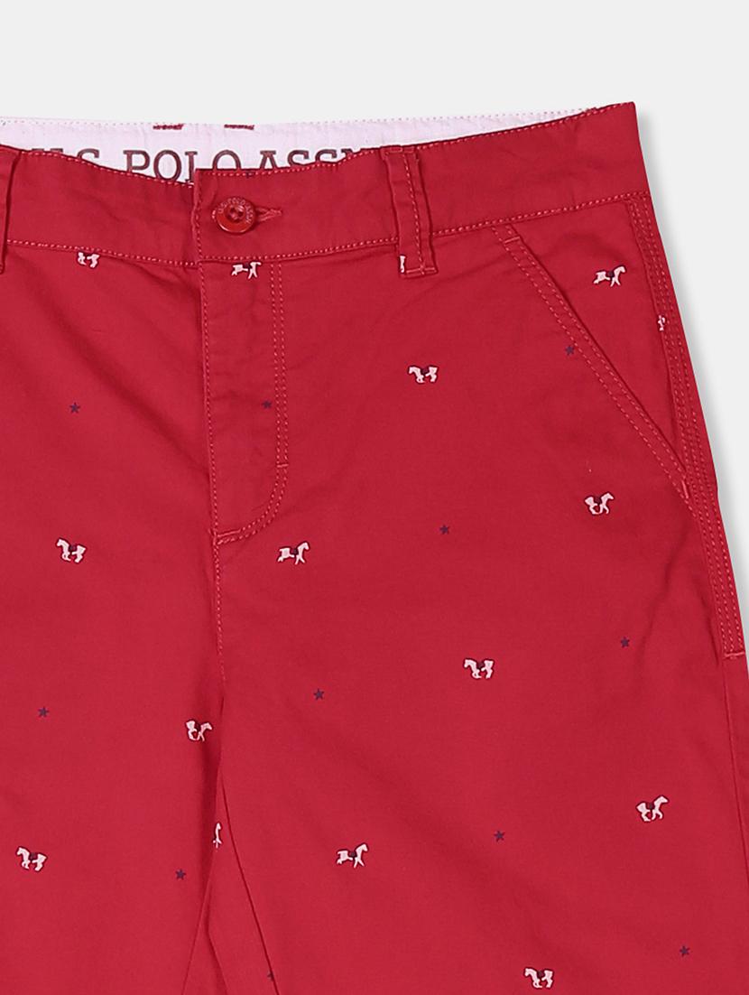 red cotton shorts & three fourth - 17854711 - Zoom Image - 3