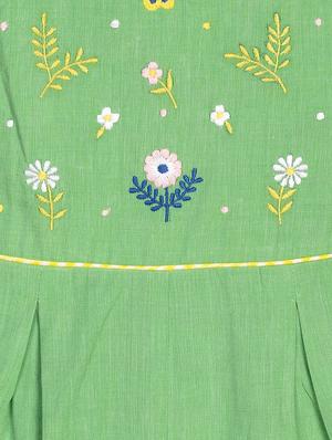 green embroidered playsuits - 17854844 - Standard Image - 3