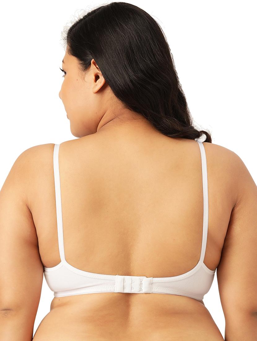 white solid full coverage t-shirt bra - 17855615 - Zoom Image - 3