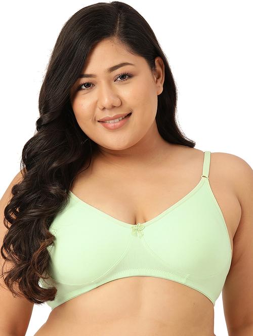 sea green solid full coverage t-shirt bra - 17855619 - Very Small Image - 1