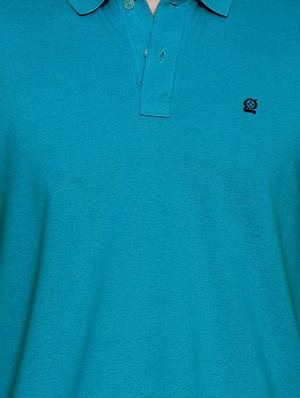 green solid polo t-shirt - 17855678 - Standard Image - 4