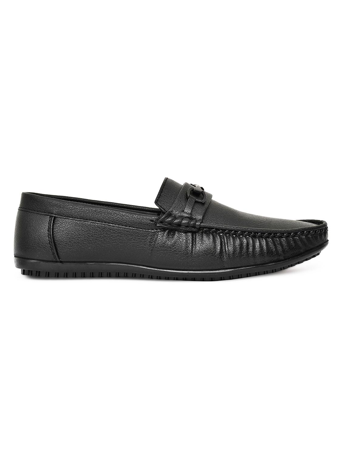 black synthetic slip on loafers - 17856690 - Zoom Image - 4