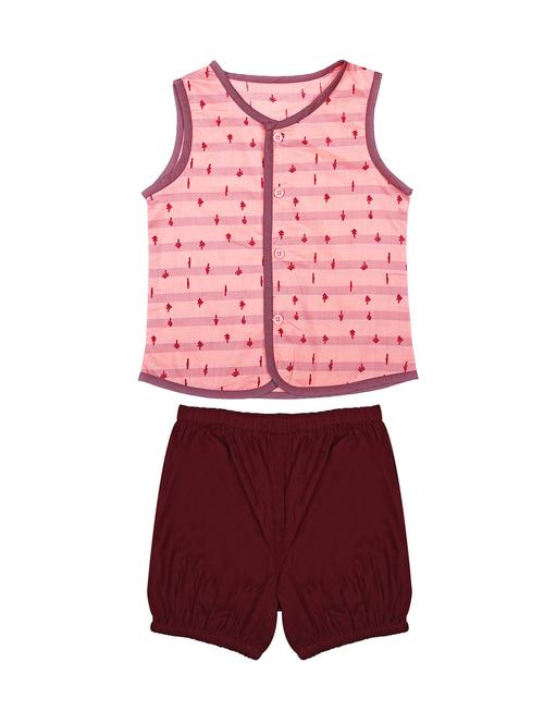 round neck printed shorts set - 17857673 - Standard Image - 1