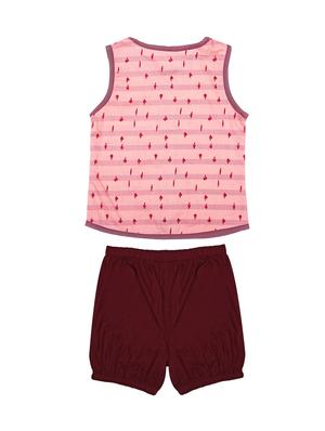 round neck printed shorts set - 17857673 - Standard Image - 2