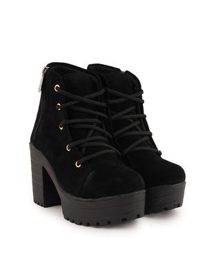 black lace up ankle boot - 17858255 - Standard Image - 2