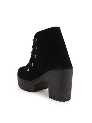black lace up ankle boot - 17858255 - Standard Image - 5