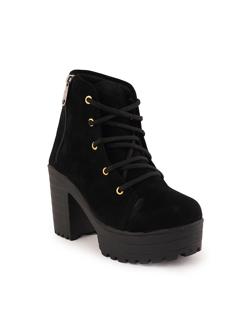 black lace up ankle boot - 17858255 - Zoom Image - 1