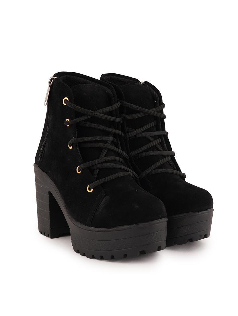 black lace up ankle boot - 17858255 - Zoom Image - 2