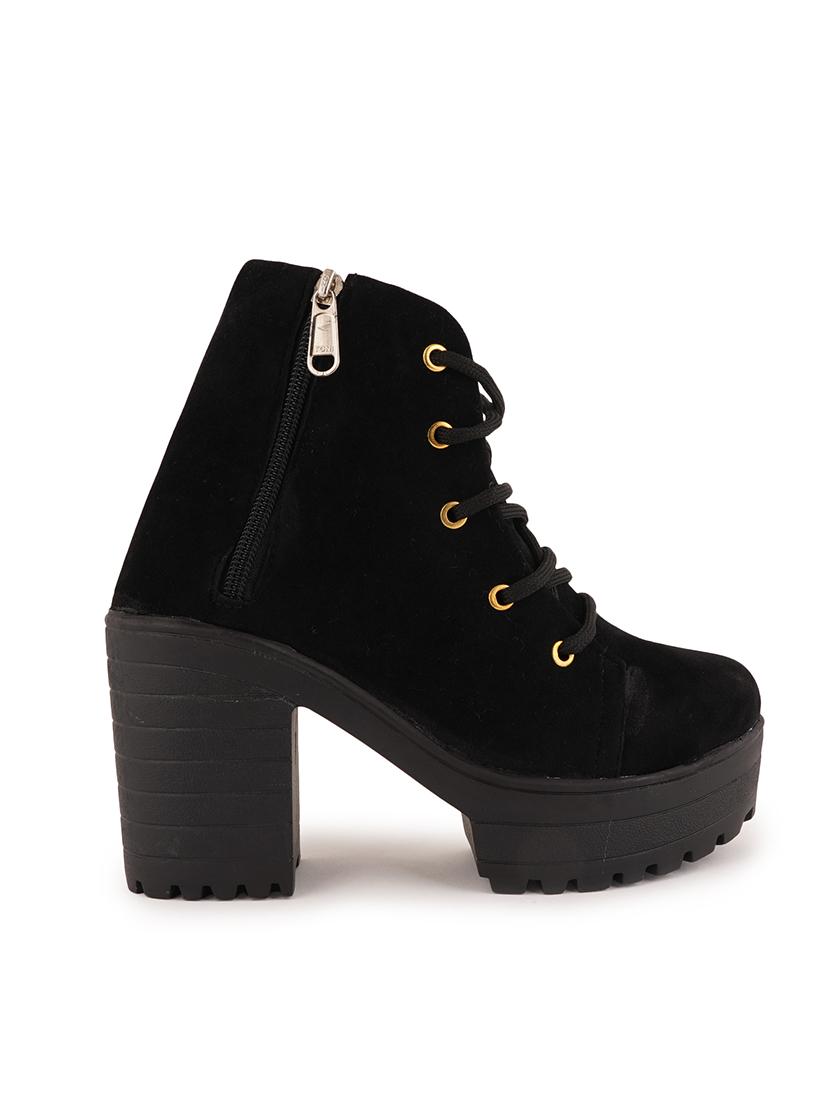 black lace up ankle boot - 17858255 - Zoom Image - 3
