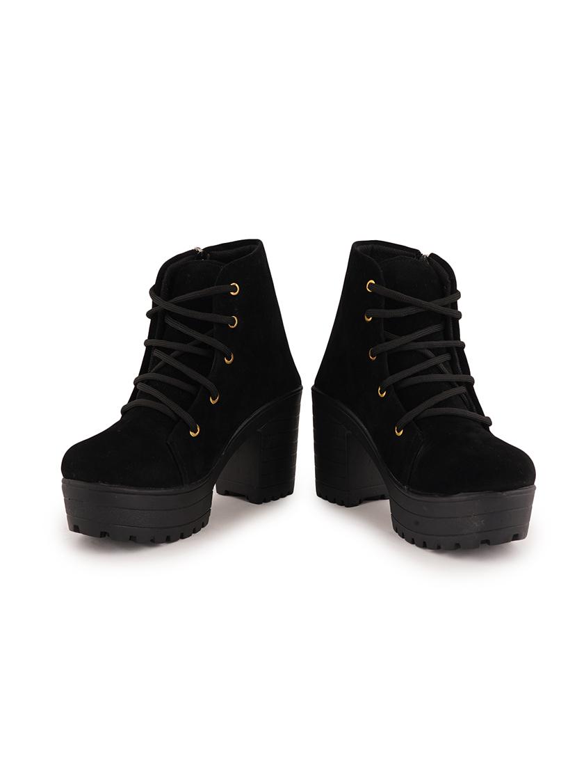 black lace up ankle boot - 17858255 - Zoom Image - 4