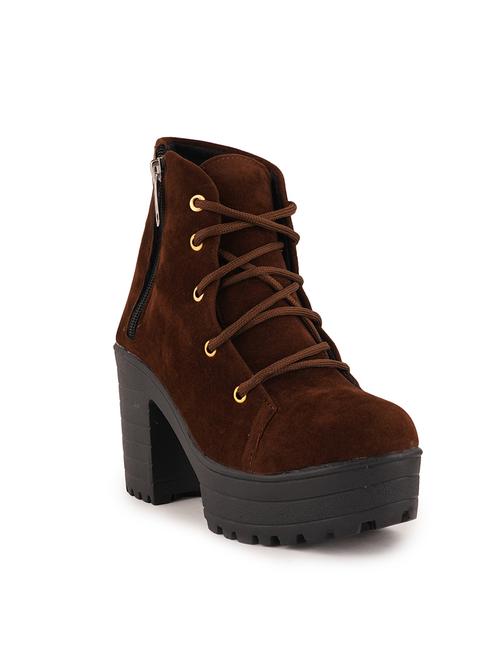 brown lace up ankle boot - 17858257 - Standard Image - 1