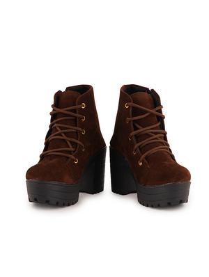 brown lace up ankle boot - 17858257 - Standard Image - 4