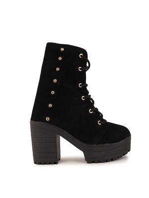 black lace up ankle boot - 17858258 - Standard Image - 3