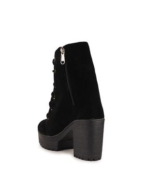 black lace up ankle boot - 17858258 - Standard Image - 5
