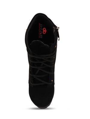 black lace up ankle boot - 17858258 - Standard Image - 6