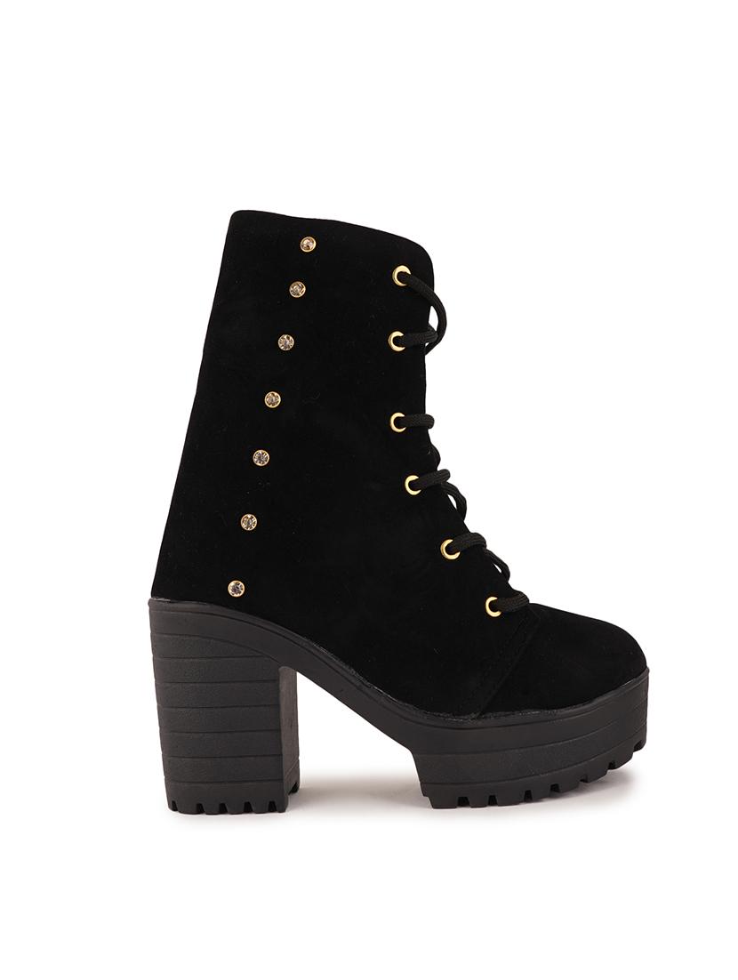 black lace up ankle boot - 17858258 - Zoom Image - 3
