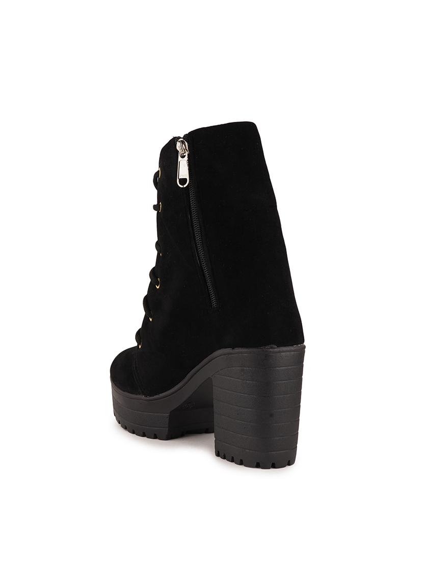 black lace up ankle boot - 17858258 - Zoom Image - 5