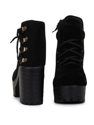 black lace up ankle boot - 17858262 - Standard Image - 5