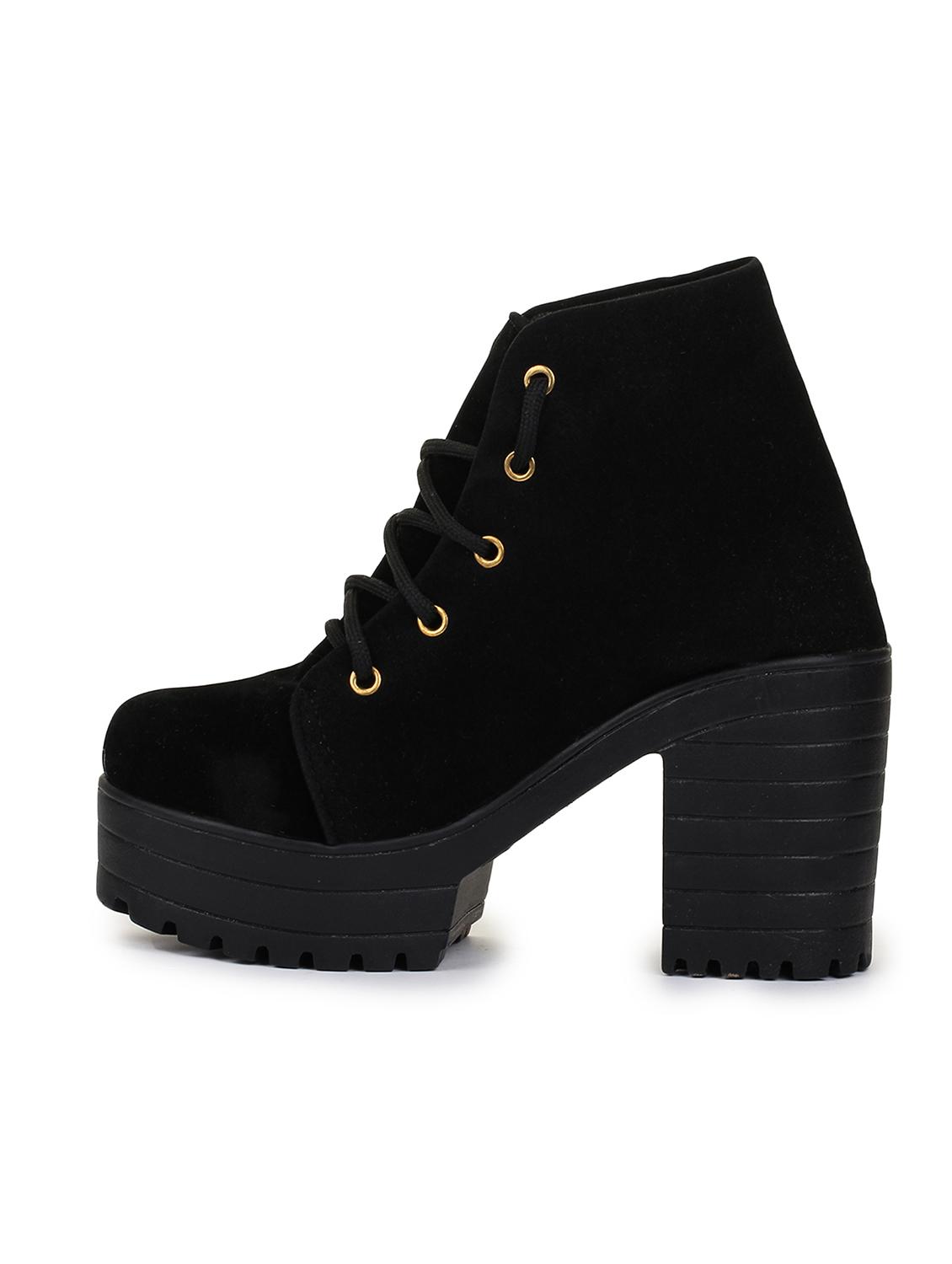 black lace up ankle boot - 17858262 - Zoom Image - 3