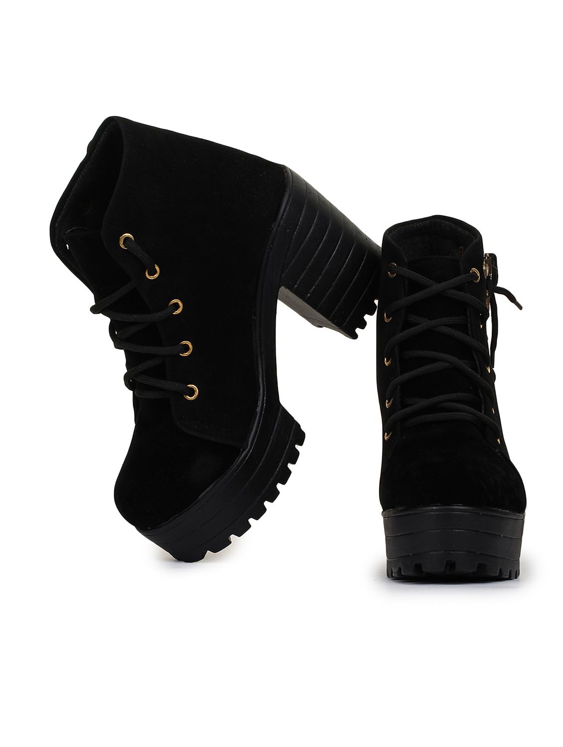 black lace up ankle boot - 17858262 - Zoom Image - 4