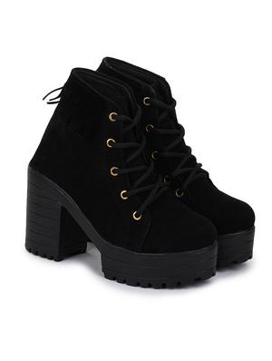 black lace up ankle boot - 17858264 - Standard Image - 2