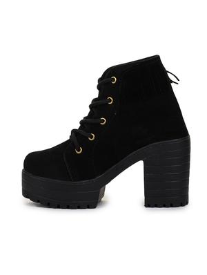 black lace up ankle boot - 17858264 - Standard Image - 3