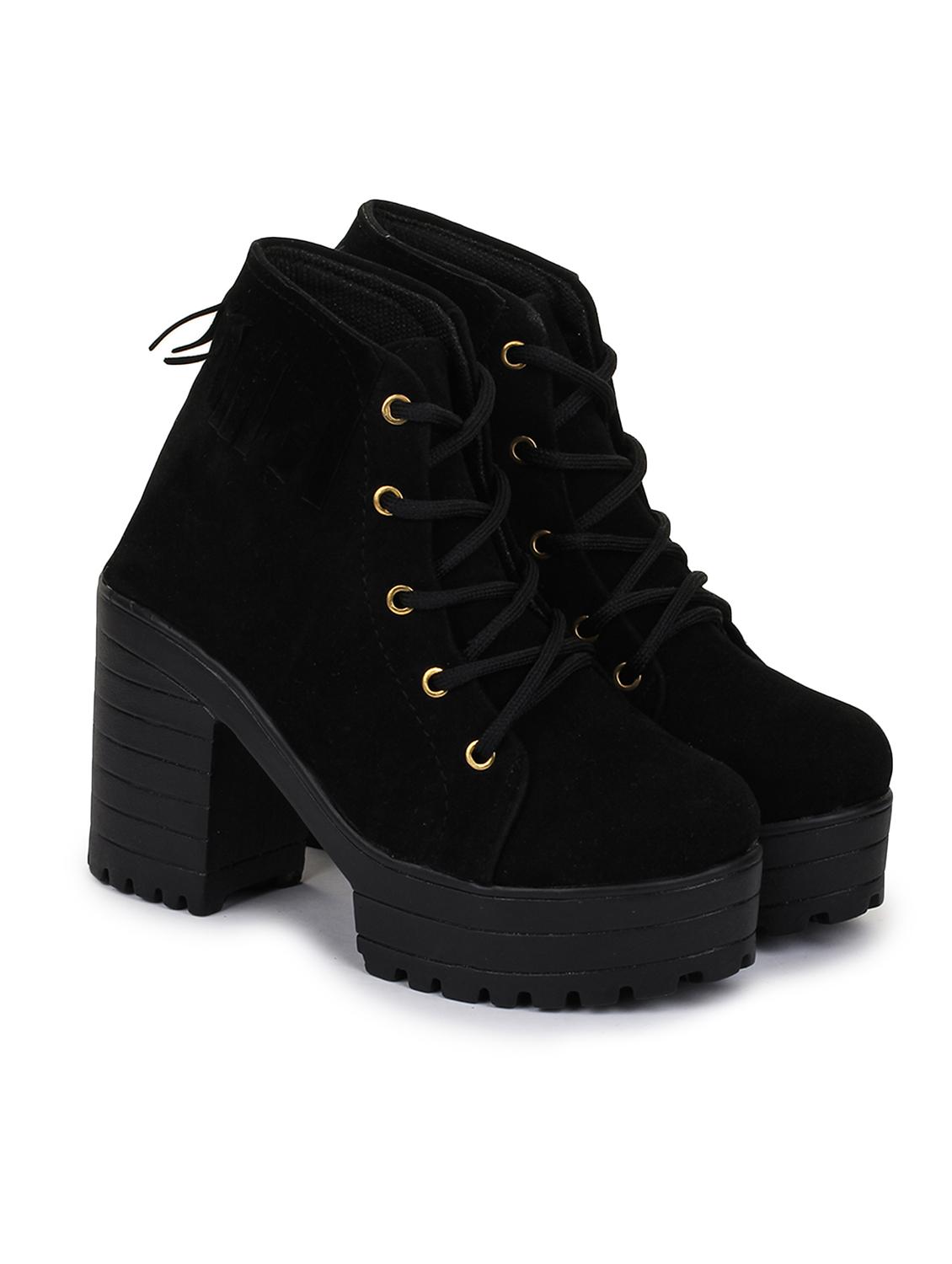 black lace up ankle boot - 17858264 - Zoom Image - 2