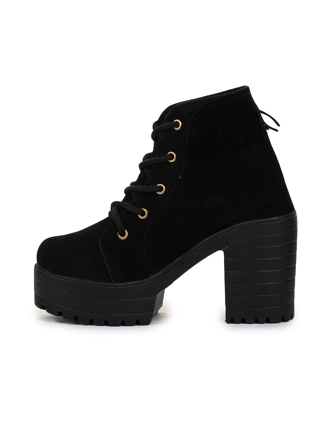 black lace up ankle boot - 17858264 - Zoom Image - 3