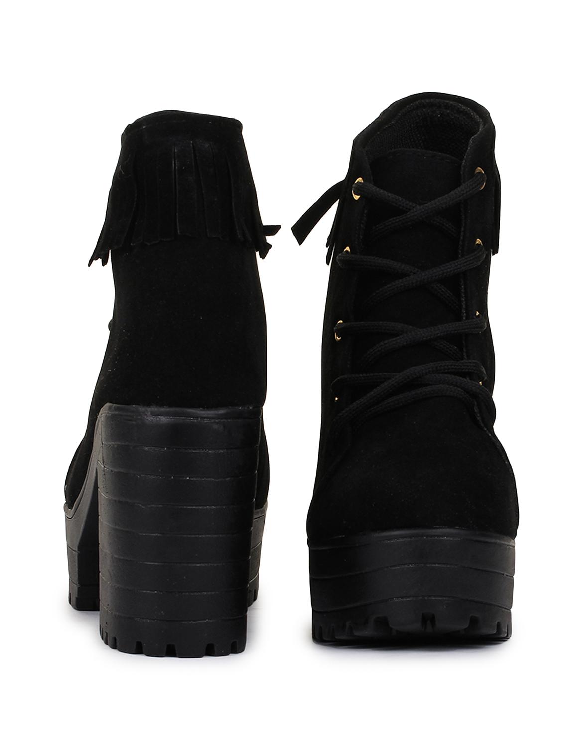 black lace up ankle boot - 17858264 - Zoom Image - 5
