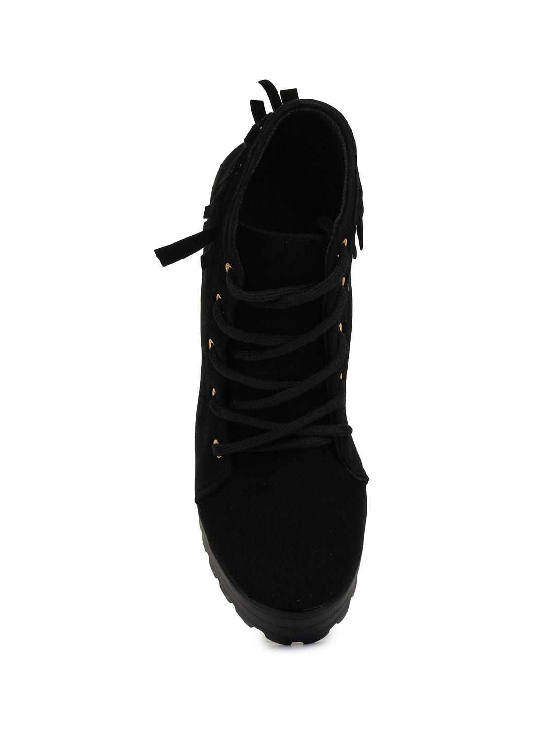 black lace up ankle boot - 17858264 - Zoom Image - 6
