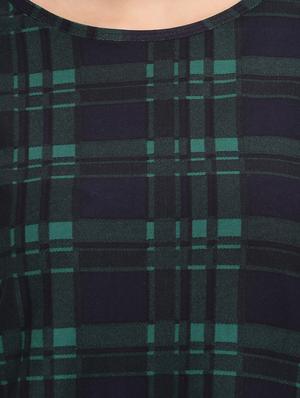 round neck checkered tee - 17858499 - Standard Image - 5