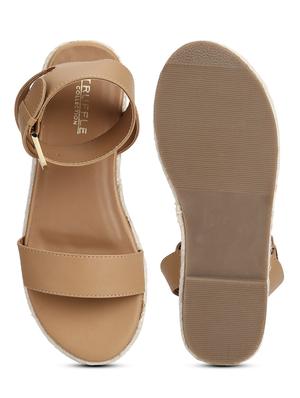 nude pu ankle strap sandals - 17858978 - Standard Image - 4