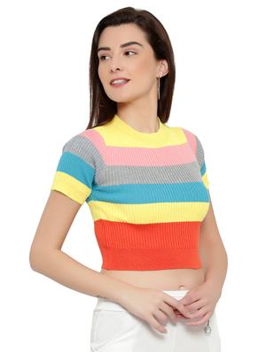 candy striped crop top - 17860099 - Standard Image - 2