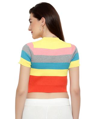 candy striped crop top - 17860099 - Standard Image - 3