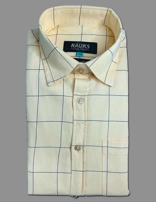 yellow cotton casual shirt - 17860339 - Standard Image - 1